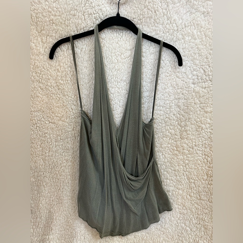 Truly Madly Deeply Draped Tank Top in Green
